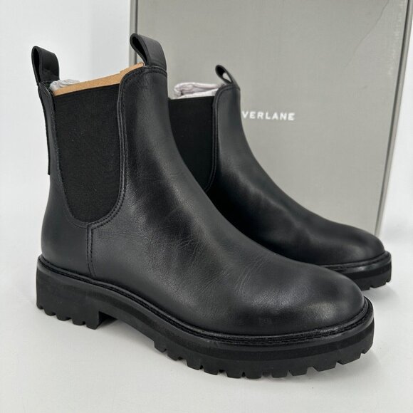 Everlane Shoes - Everlane The Lug Chelsea Boot in Black sz 7.5 Women's Leather Ankle Chunky Sole*